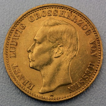 Goldmünze 20 Mark "Ernst Ludwig" 1906-A J.226 (Hessen)