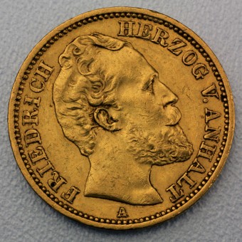 Goldmünze 20 Mark "Friedrich I." 1875-A J.179 (Anhalt)