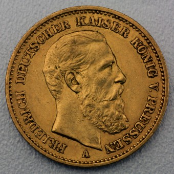 Goldmünze 20 Mark "Friedrich III." 1888 (Preußen)
