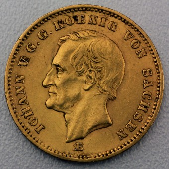 Goldmünze 20 Mark "Johann" 1872-E J.258 (Sachsen)