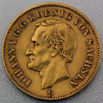 Goldmünze 20 Mark "Johann" 1873-E J.259 (Sachsen)