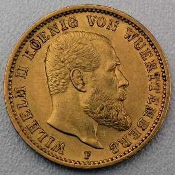 Goldmünze 20 Mark "König Wilhelm II." (Württemberg)