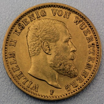 Goldmünze "20 Mark König Wilhelm II." (Württmbg.) 