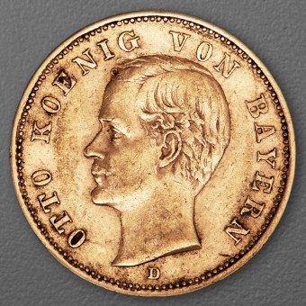 Goldmünze 20 Mark "Otto" 1900-D J.200 (Bayern)
