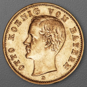 Goldmünze 20 Mark "Otto" 1905-D J.200 (Bayern)