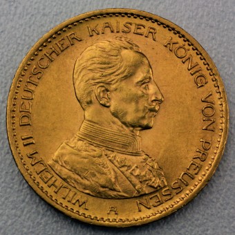 Goldmünze 20 Mark "Wilhelm II." Uniform (Preußen)