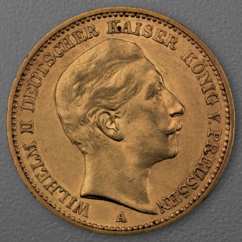 Goldmünze 20 Mark "Wilhelm II." 1888-A J.250 (Preußen)