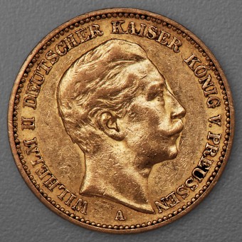 Goldmünze 20 Mark "Wilhelm II." 1889-A J.250 (Preußen)