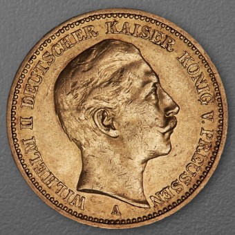 Goldmünze 20 Mark "Wilhelm II." 1891-A J.252 (Preußen)