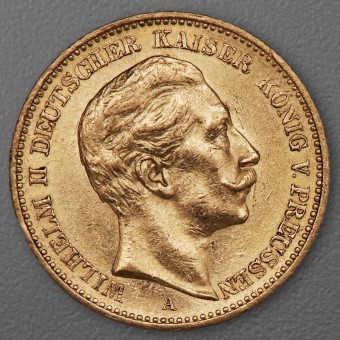 Goldmünze 20 Mark "Wilhelm II." 1894-A J.252 (Preußen)