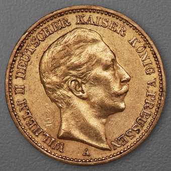 Goldmünze 20 Mark "Wilhelm II." 1895-A J.252 (Preußen)