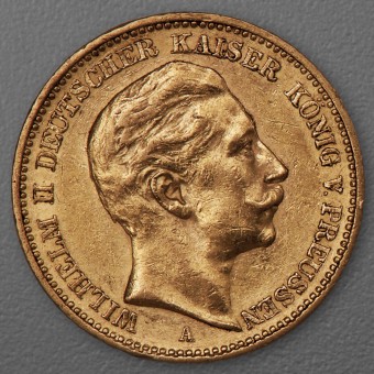Goldmünze 20 Mark "Wilhelm II." 1897-A J.252 (Preußen)