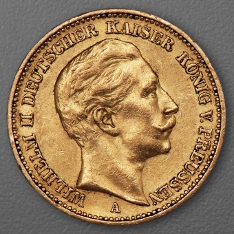 Goldmünze 20 Mark "Wilhelm II." 1899-A J.252 (Preußen)