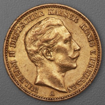 Goldmünze 20 Mark "Wilhelm II." 1901-A J.252 (Preußen)