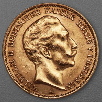 Goldmünze 20 Mark "Wilhelm II." 1911-A J.252 (Preußen)
