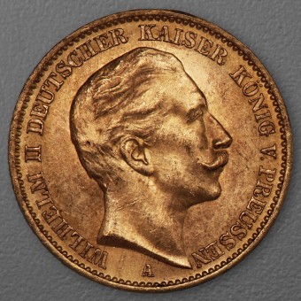 Goldmünze 20 Mark "Wilhelm II." 1912-A J.252 (Preußen)