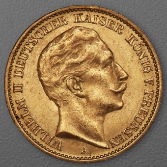 Goldmünze 20 Mark "Wilhelm II." 1913-A J.252 (Preußen)