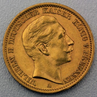 Goldmünze "20 Mark Wilhelm II." (Preußen) 