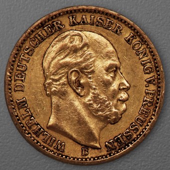 Goldmünze 20 Mark "Wilhelm I." 1872-B J.243 (Preußen)