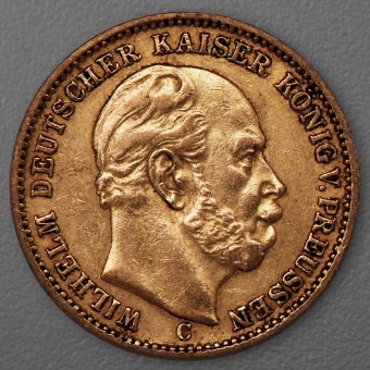 Goldmünze 20 Mark "Wilhelm I." 1872-C J.243 (Preußen)