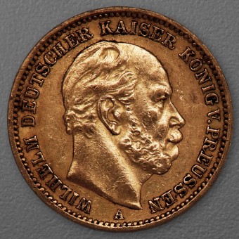 Goldmünze 20 Mark "Wilhelm I." 1873-A J.243 (Preußen)