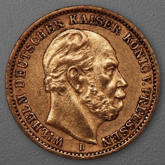 Goldmünze 20 Mark "Wilhelm I." 1873-B J.243 (Preußen)