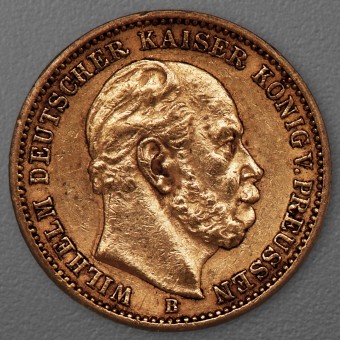 Goldmünze 20 Mark "Wilhelm I." 1874-B J.246 (Preußen)
