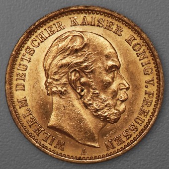 Goldmünze 20 Mark "Wilhelm I." 1875-A J.246 (Preußen)