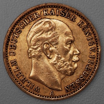 Goldmünze 20 Mark "Wilhelm I." 1876-A J.246 (Preußen)