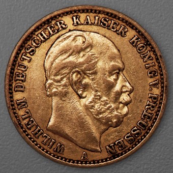 Goldmünze 20 Mark "Wilhelm I." 1878-A J.246 (Preußen)