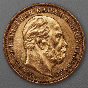 Goldmünze 20 Mark "Wilhelm I." 1879-A J.246 (Preußen)