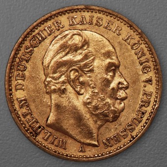 Goldmünze 20 Mark "Wilhelm I." 1883-A J.246 (Preußen)