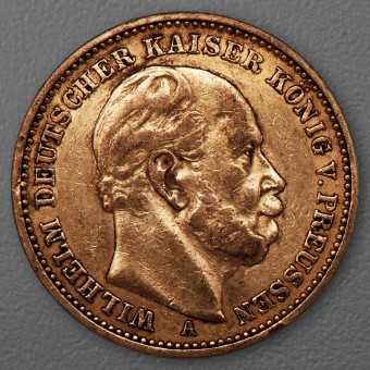 Goldmünze 20 Mark "Wilhelm I." 1884-A J.246 (Preußen)