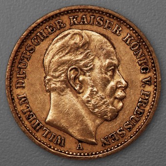 Goldmünze 20 Mark "Wilhelm I." 1885-A J.246 (Preußen)