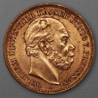 Goldmünze 20 Mark "Wilhelm I." 1887-A J.246 (Preußen)