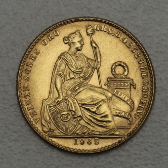 Goldmünze 20 Soles (Peru)