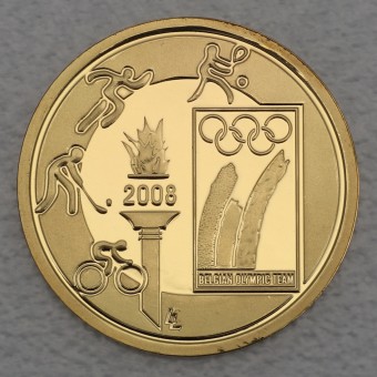 Goldmünze 25 Euro "Olympiade" 2008 (Belgien)
