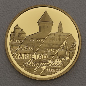 Goldmünze 25 Franken "Sprachenvielfalt" 2023 (Schweiz)