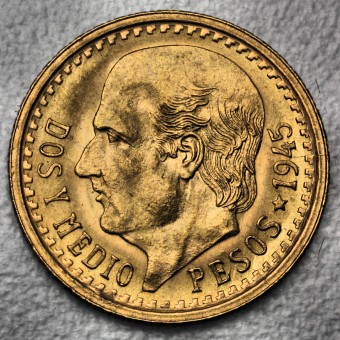 Goldmünze "2,5 Pesos Hidalgo" (Mexiko) 