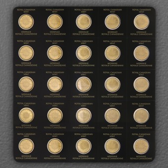 Goldmünze 25 x 1g "Maple Leaf" aktueller Jahrgang Set 25-teilig Maplegram25™ (Kanada)