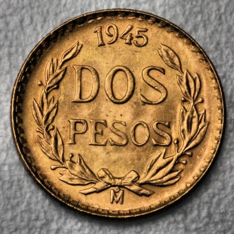 Goldmünze "2 Pesos" (Mexiko) 