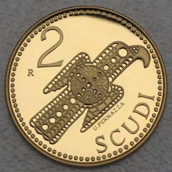 Goldmünze "2 Scudi 2004 - Adler" (San Marino) 
