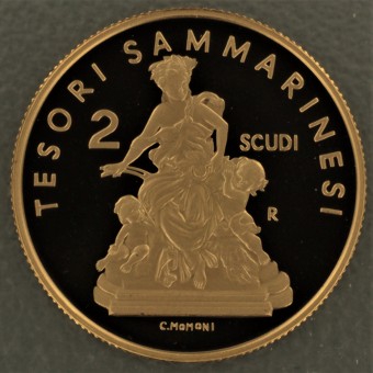 Goldmünze 2 Scudi "Schätze San-Marinos" 2009 (PP) (San Marino)
