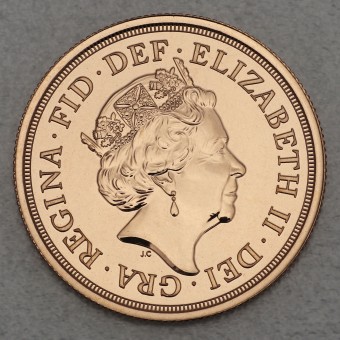 Goldmünze "2 Sovereign Elisabeth II." 