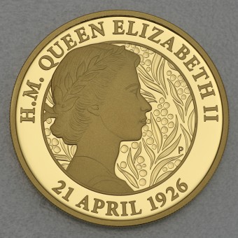 Goldmünze 2oz "95th Birthday Queen Elizabeth" Polierte Platte
