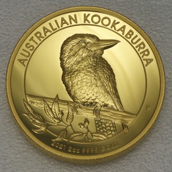Goldmünze 2oz "Australian Kookaburra" 2021 (PP/HR) 