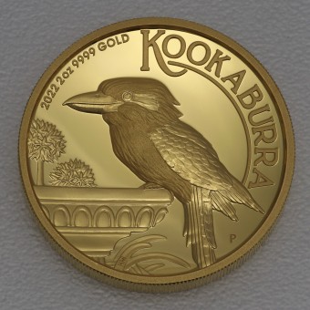 Goldmünze 2oz "Australian Kookaburra" 2022 (PP/HR) 