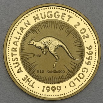 Goldmünze 2oz "Känguru/Nugget 1999" (Australien) 