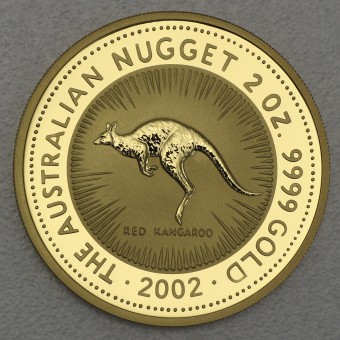 Goldmünze 2oz "Känguru/Nugget 2002" (Australien) 
