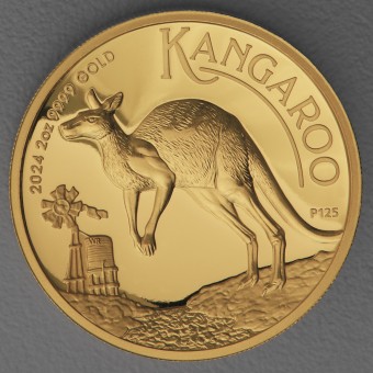 Goldmünze 2oz "Känguru" 2024 (PP/HR) (Australien)